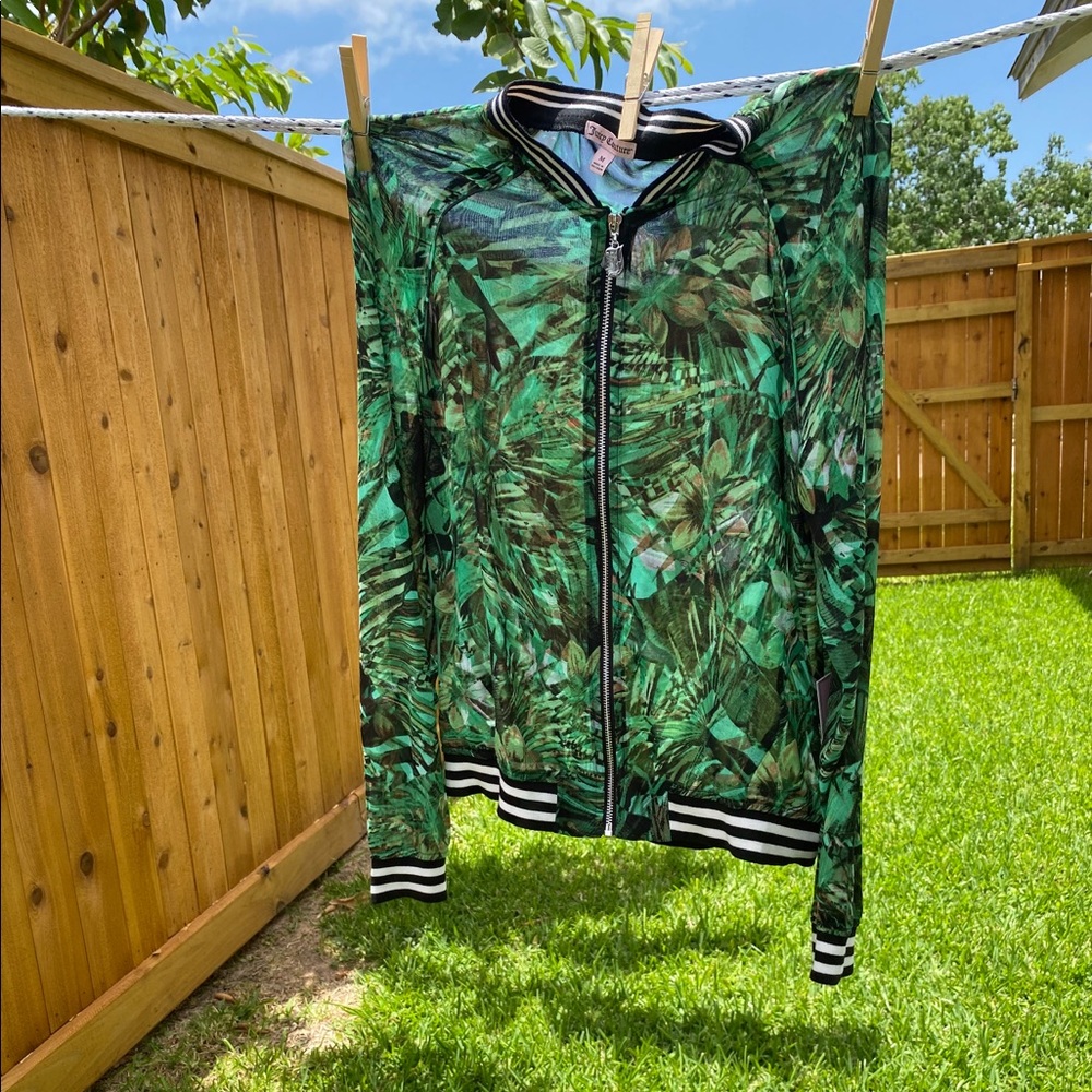 Brand new!!!Juicy Couture sheer bomber jacket